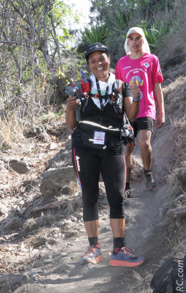 Brigitte Hoarau, pour son dernier reportage officiel du Grand Raid pour Réunion 1ère