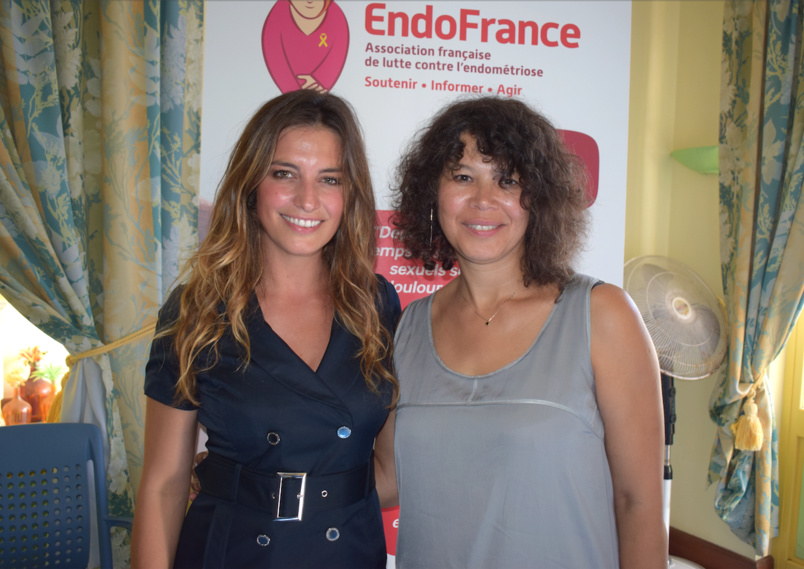 Lors de son séjour à La Réunion, nous avions rencontré Laëtitia Milot qui défend l'endométriose. Elle était avec Yasmine Candau, présidente d'EndoFrance