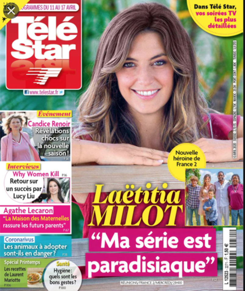 Laëtitia Milot a fait la Une de plusieurs magazines en métropole pour faire la promotion de la série "Réunions"