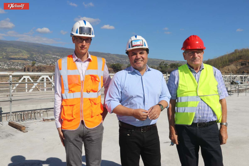 Thomas Karaj, chef de service ETN (Etudes Travaux Neufs) Nord, Didier Robert, président de Région, et Dominique Fournel, vice-président