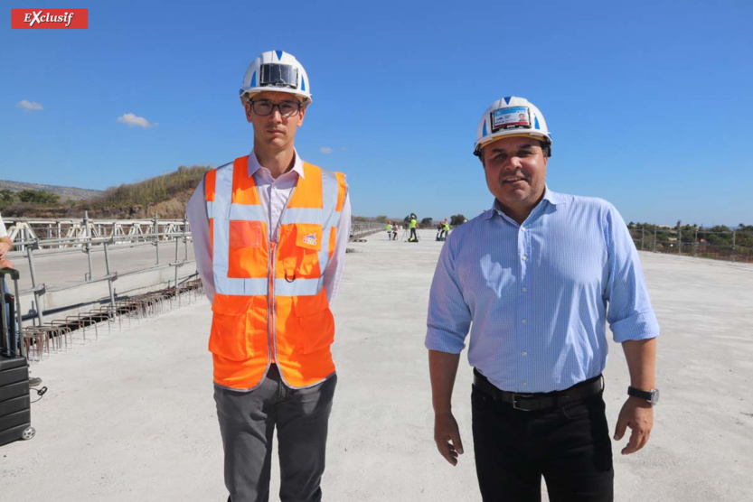 Thomas Kajaj et Didier Robert sur le nouveau pont