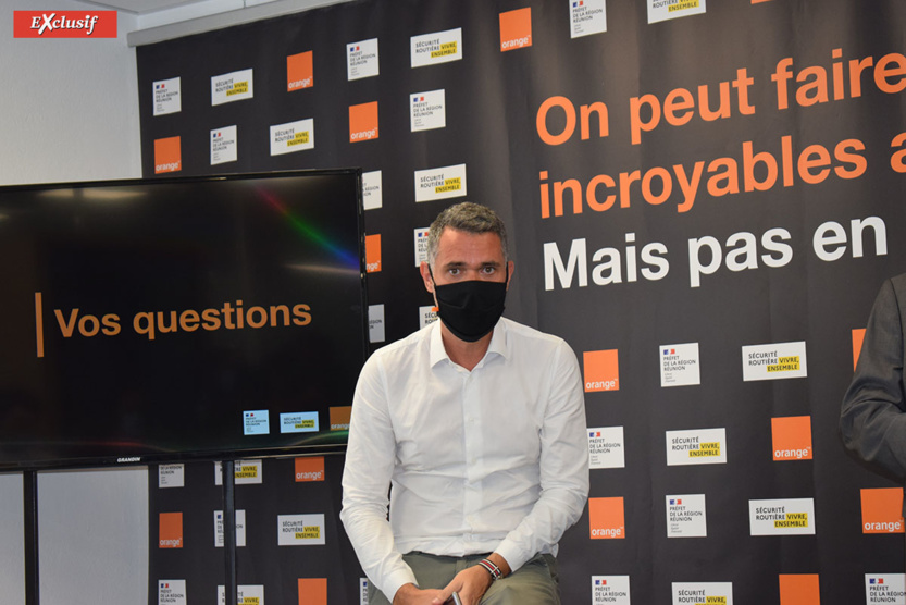 Jérôme Ferrari-Fromager, directeur de la communication Orange Réunion Mayotte: "Avec cette campagne de communication spécialement conçue pour le territoire de La Réunion, Orange veut continuer à faire prendre conscience du danger du téléphone au volant"