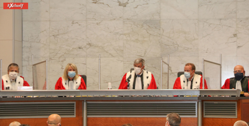 Denis Chausserie-Laprée, procureur général, et Alain Chateauneuf, premier président de la Cour d'appel, ont prononcé chacun un discours