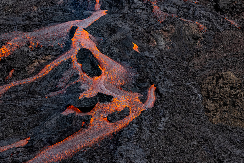 La Fournaise en éruption: photos du volcan