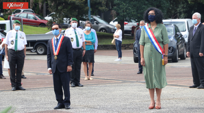 André Thien Ah Koon, maire du Tampon, et Nathalie Bassire, députée