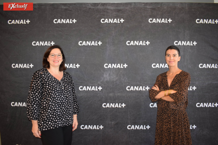 Samantha Nahama, directrice générale Canal+ Réunion, et Valérie Marianne, directrice Communication et Coproduction Canal+ Réunion