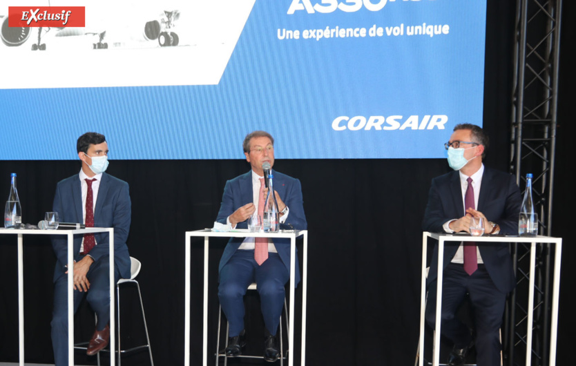 Conférence de presse avec Jules Perreau, Pascal de Izaguirre et Julien Houdebine