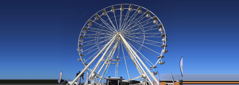 La Grande Roue au Parc de la Trinité à Saint-Denis: photos