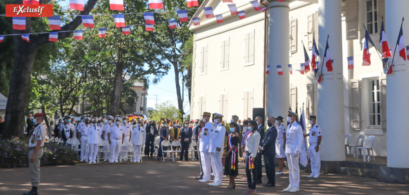 Cérémonie du 14 juillet au Jardin de l'Etat: photos