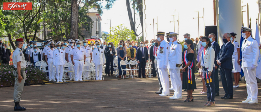 Cérémonie du 14 juillet au Jardin de l'Etat: photos