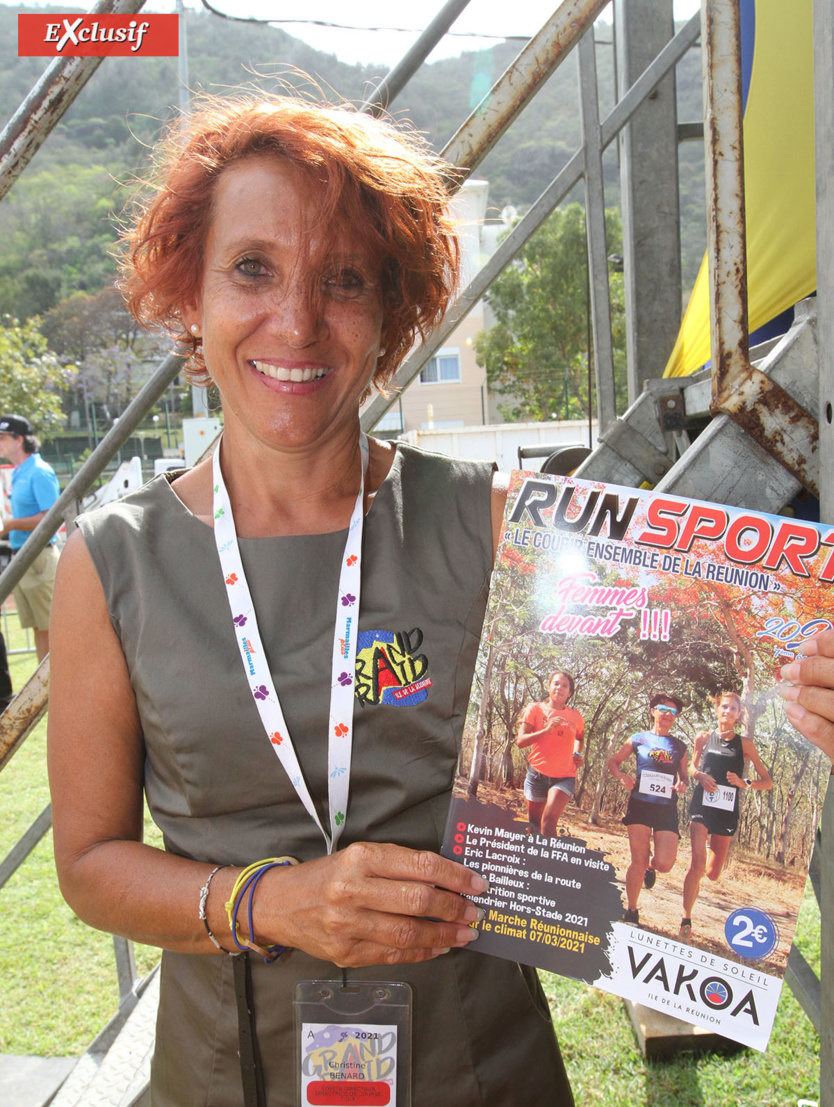 Christine Bénard, directrice de course sur le Trail de Bourbon