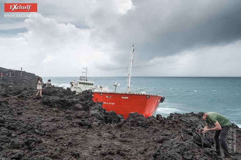 Tresta Star, le bateau échoué à Saint-Philippe