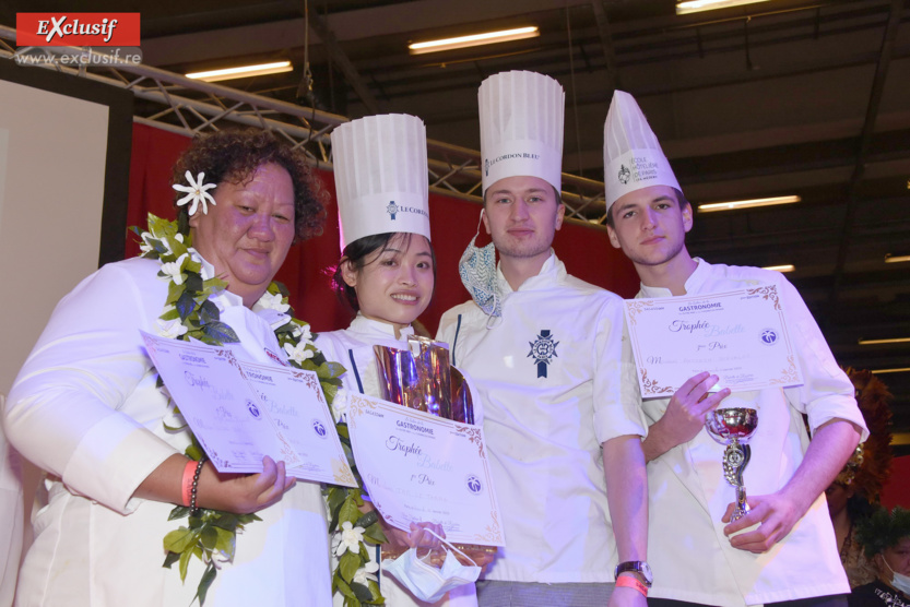 Les lauréats 2022 : Sylviane Taha (2ème), TaM Le Thanh (Trophée), Gregory Oosterhout (4ème) et Antonin Bonvalot (3ème).