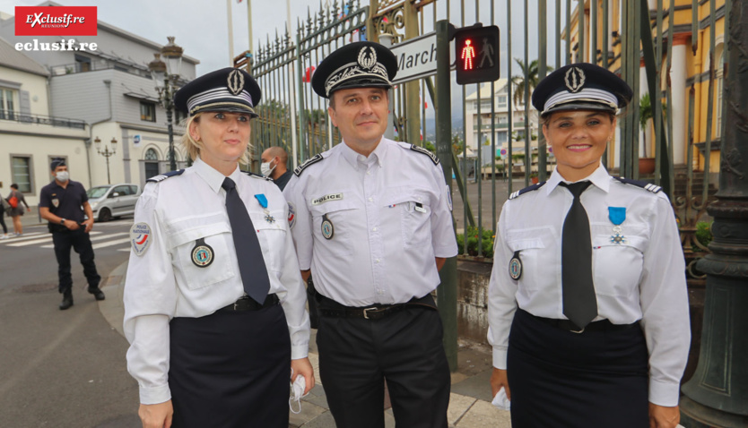 Sébastien Lecornu a remis des médailles au Préfet, aux gendarmes, policiers et pompiers