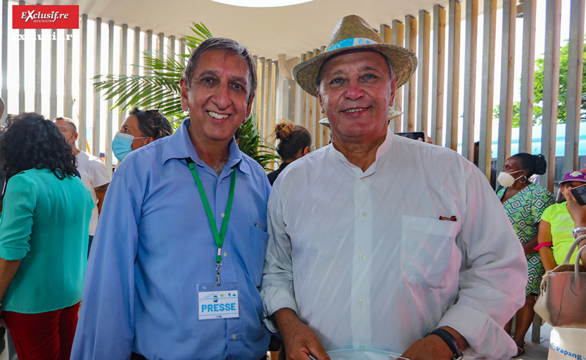 Aziz Patel, d'Exclusif Réunion, et Maurice Gironcel