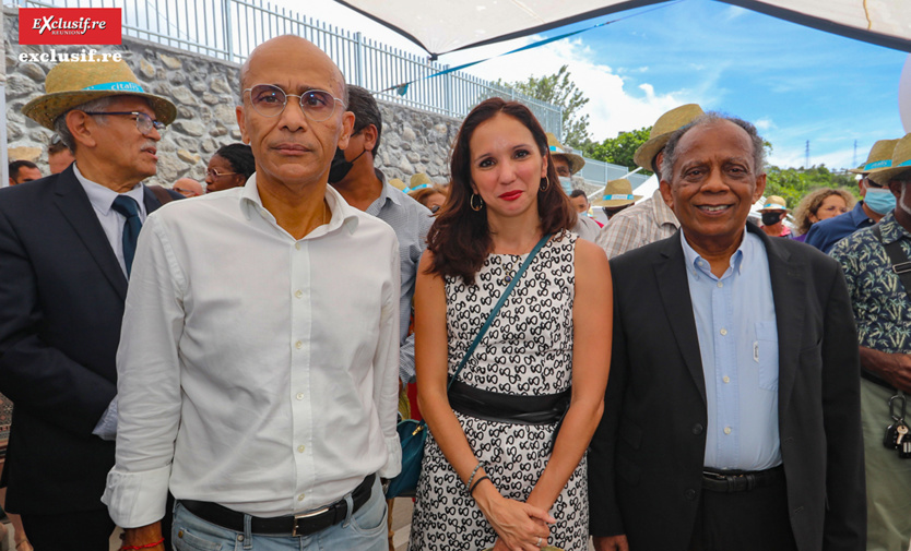 Philippe Naillet, député, Karine lebon, députée, et Gilbert Annette