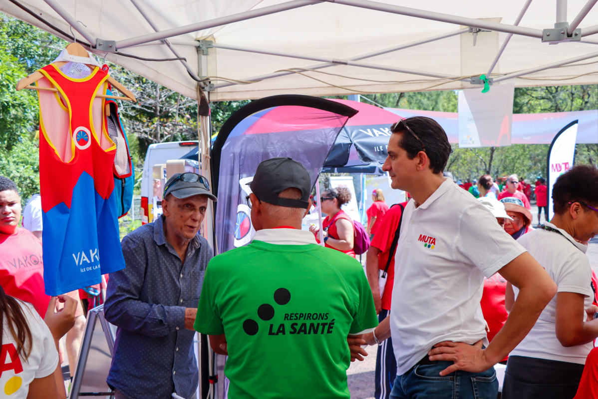 Théodore Hoarau et Jean-Charles Bisson, respectivement président et directeur de la Mutualité de La Réunion