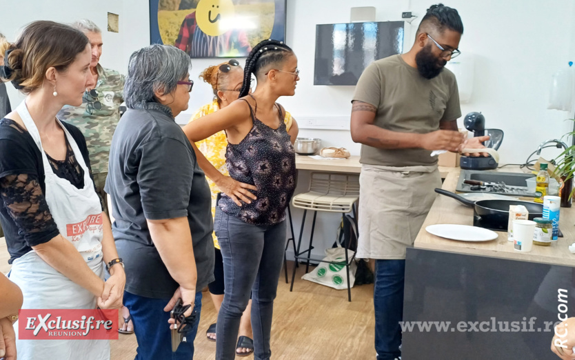 Atelier cuisine chez Aügur à Saint-Pierre avec le chef Joey Atchama