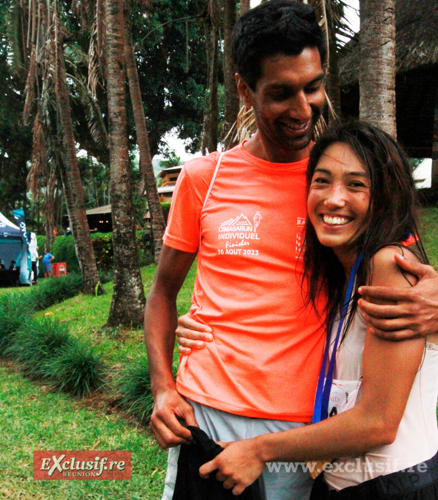 Amélie Huchet et son coach Reshad