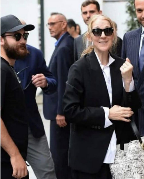 Céline Dion à son arrivée à Paris pour les JO (photo X)