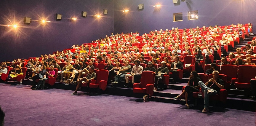 Le public présent au Cinépalmes de Sainte-Marie