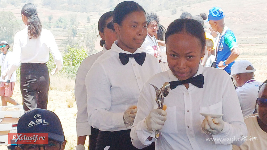 Noeud papillon pour le service de restauration