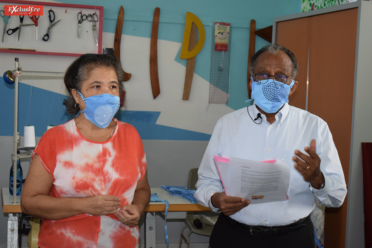 Vania Laude, chef de projet, et Gilbert Annette, maire de Saint-Denis