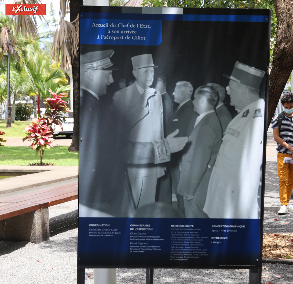 Expo De Gaulle au Jardin de l'Etat: les voyages du général à La Réunion