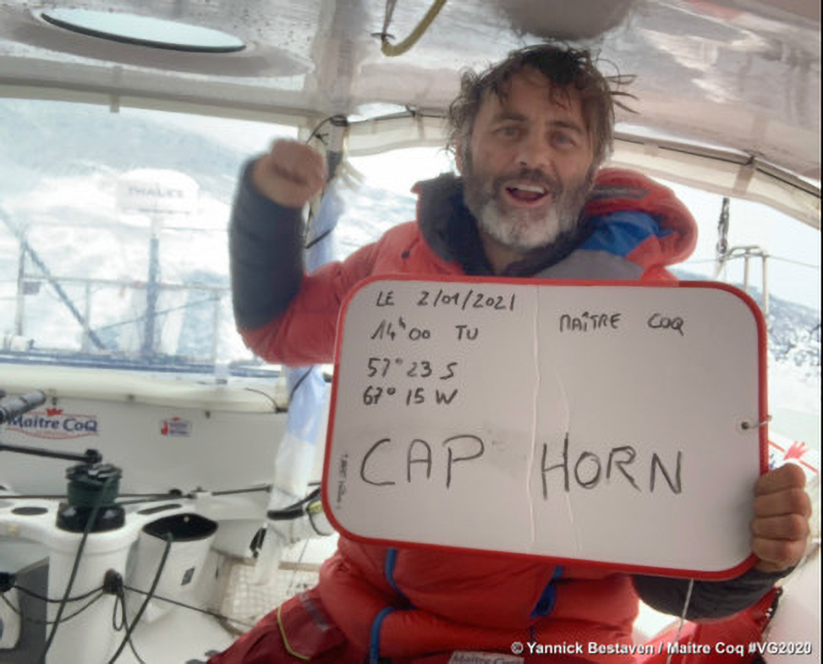 Yannick Bestaven, leader du Vendée Globe...