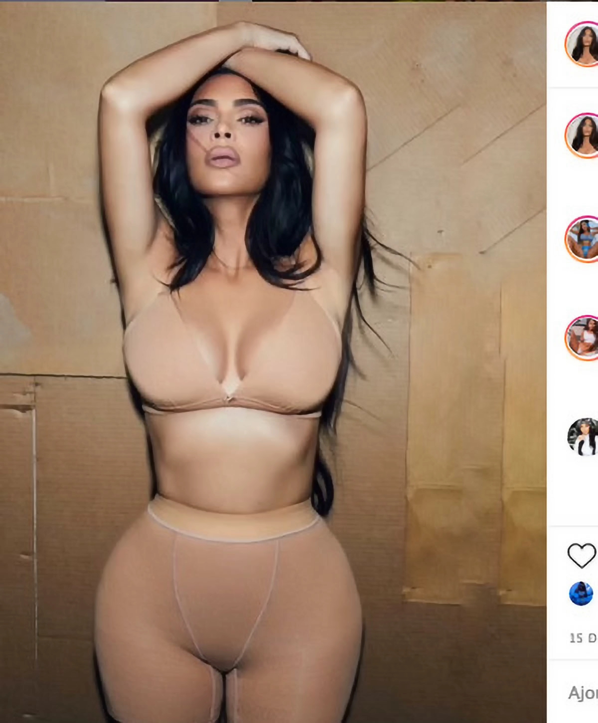 Kim Kardashian, star mondiale... (photo Instagram)