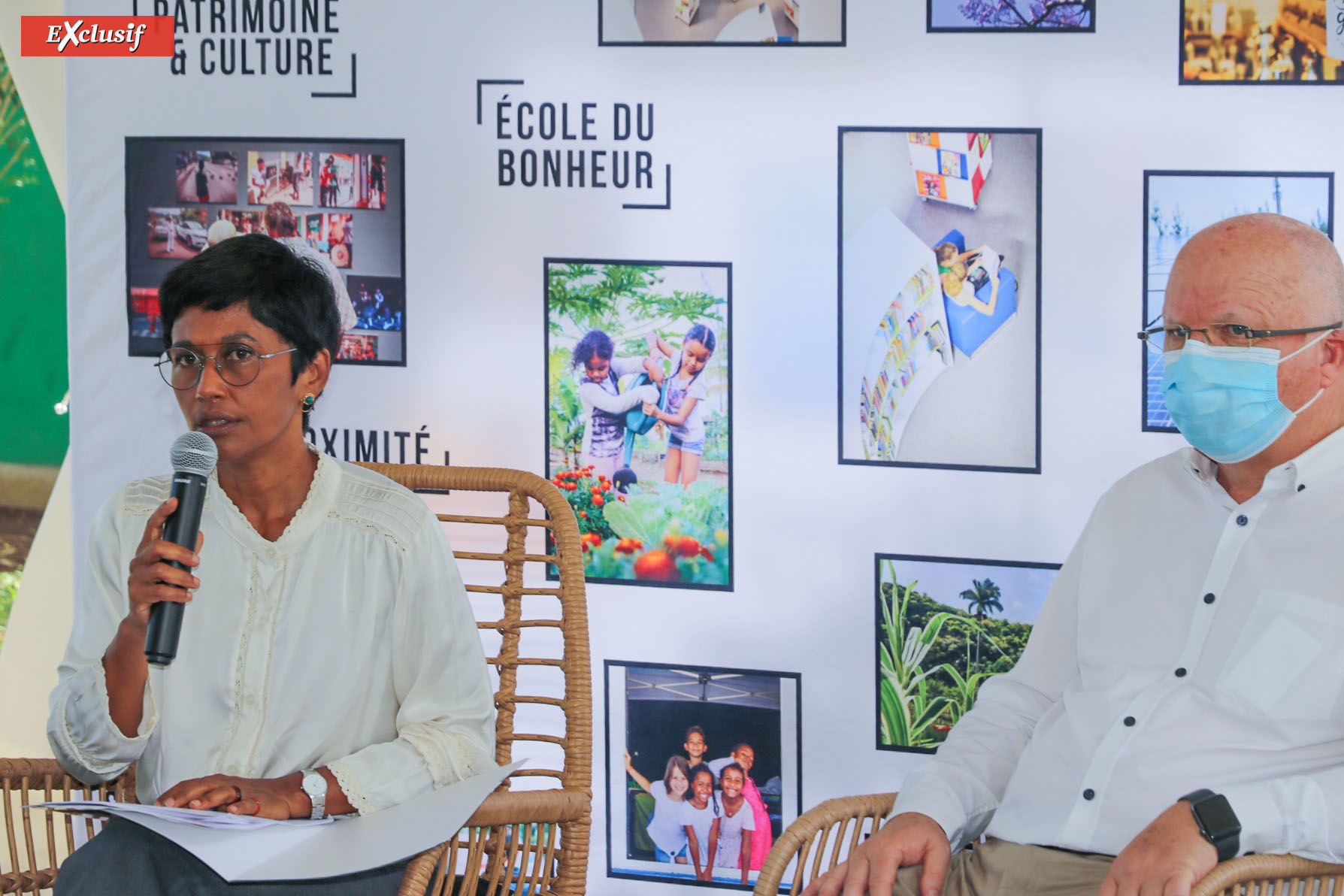 Ericka Bareigts, maire de Saint-Denis, et Jean-François Hoareau, son 1er adjoint