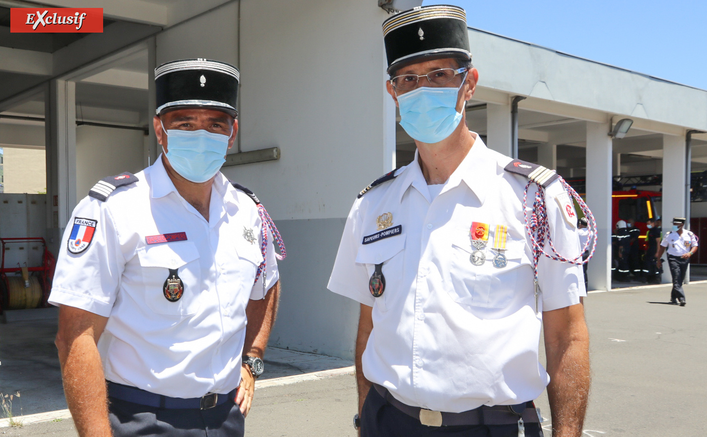 SDIS: Frédéric Léguillier nouveau commandant, médaille d'argent pour les pompiers