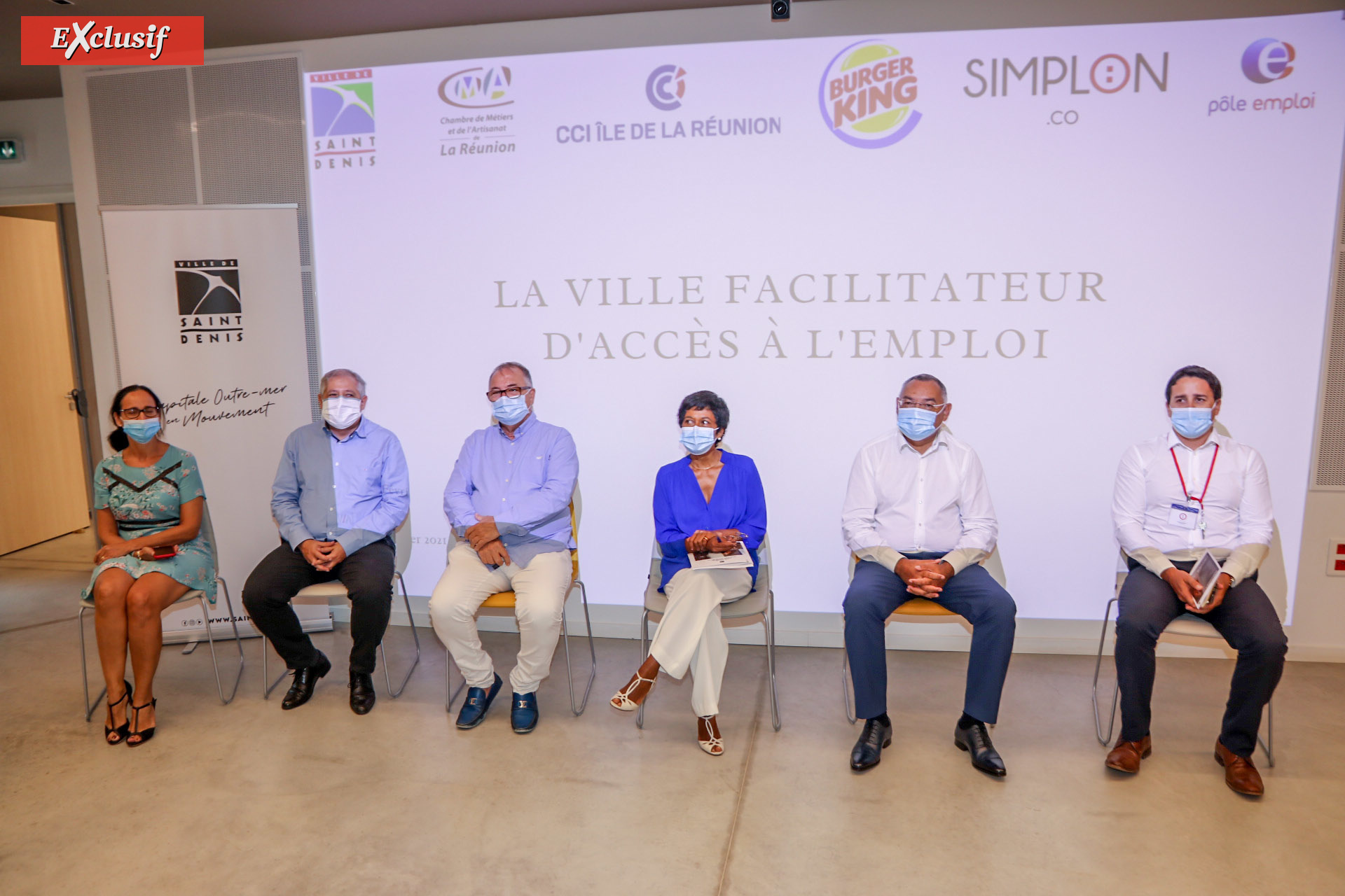 Isabelle Verougstrate, Frédéric Nicolas, Philippe Lariche, Ericka Bareigts, Bernard Picardo, et Vincent Omarjee