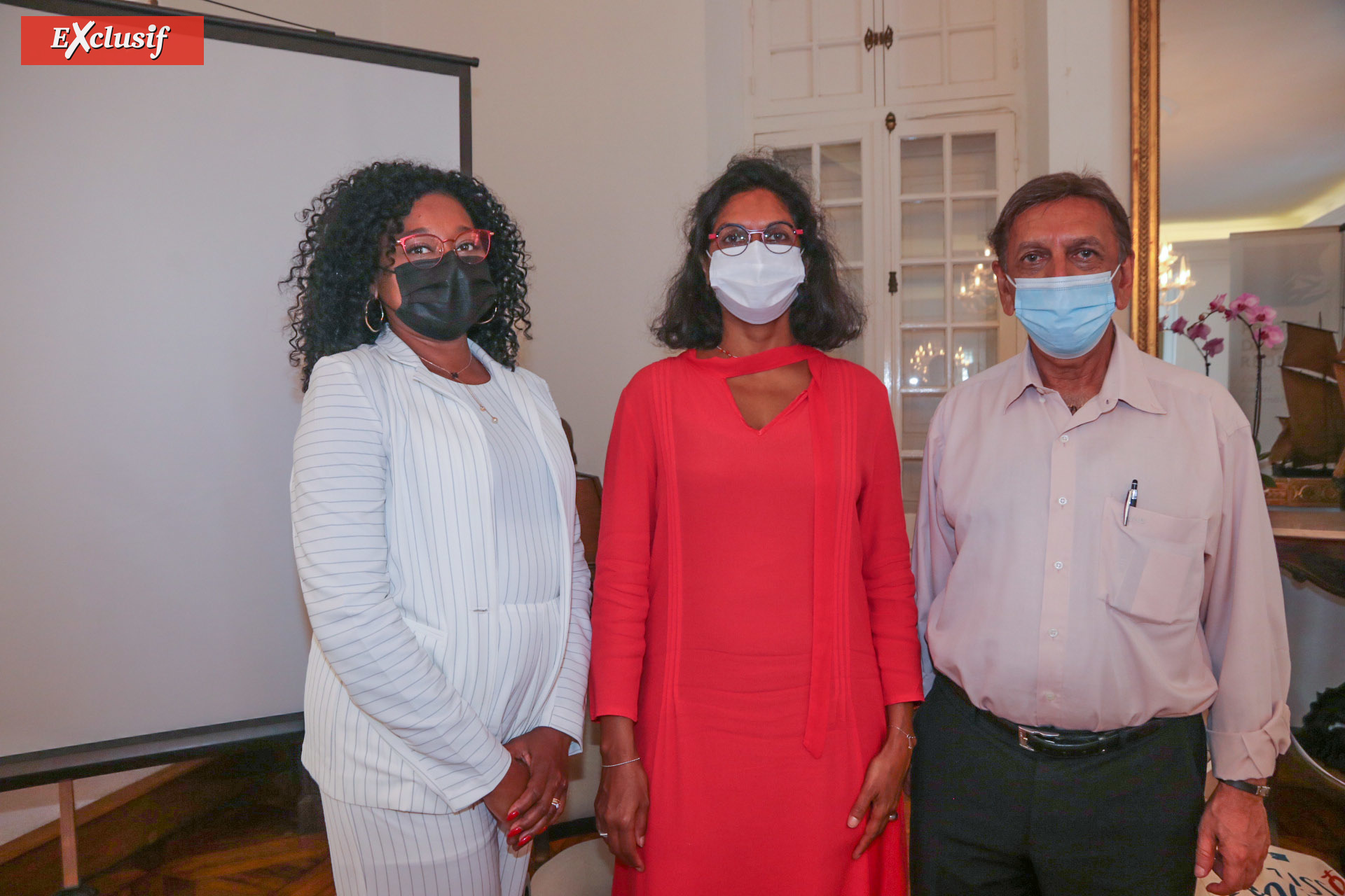 Carole Ledoyen, Nadine Caroupanin et Aziz Patel