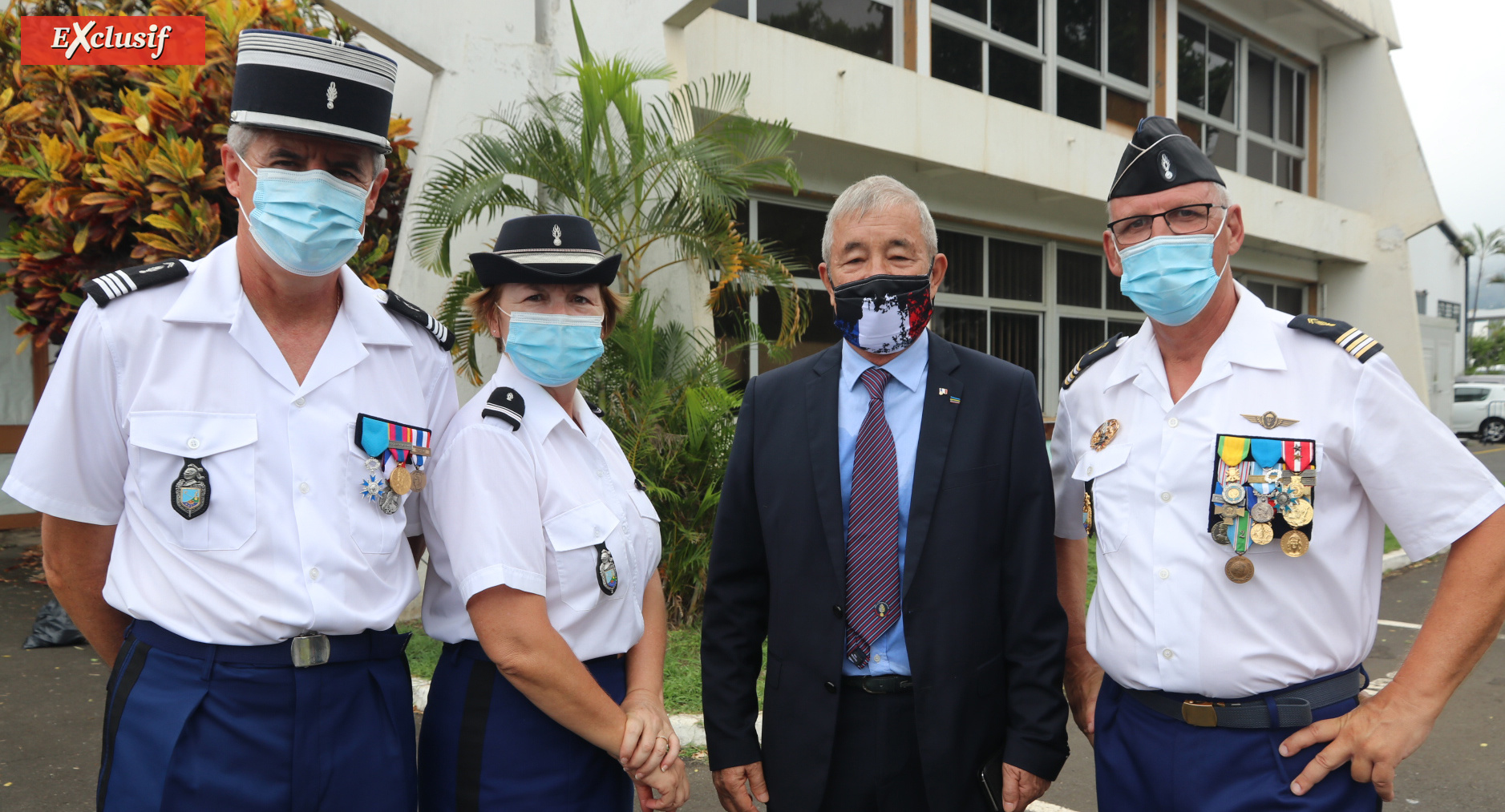 Gendarmerie Nationale: remise d'insignes et de brevets