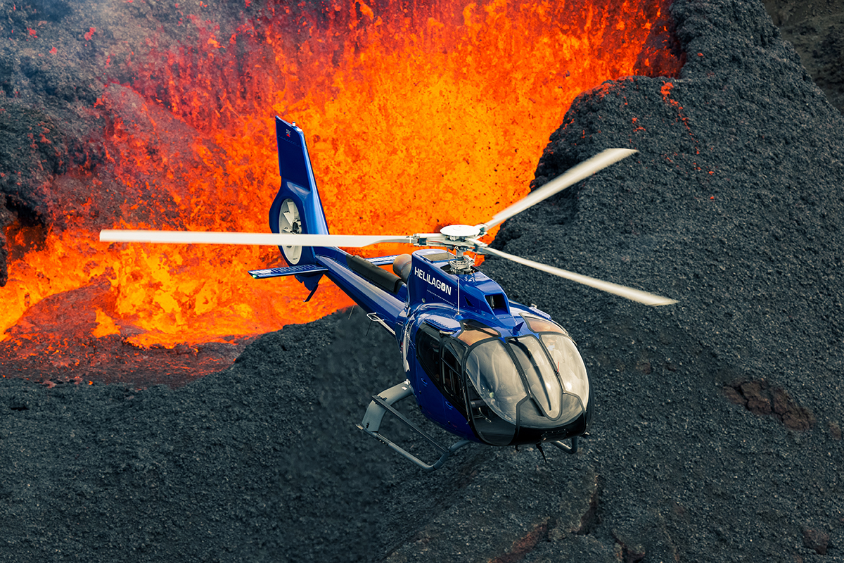 La Fournaise en éruption: photos du volcan