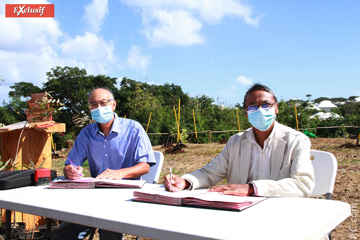 Signature d'une convention de partenariat entre l'association Guandi et le Conservatoire Botanique de Mascarin