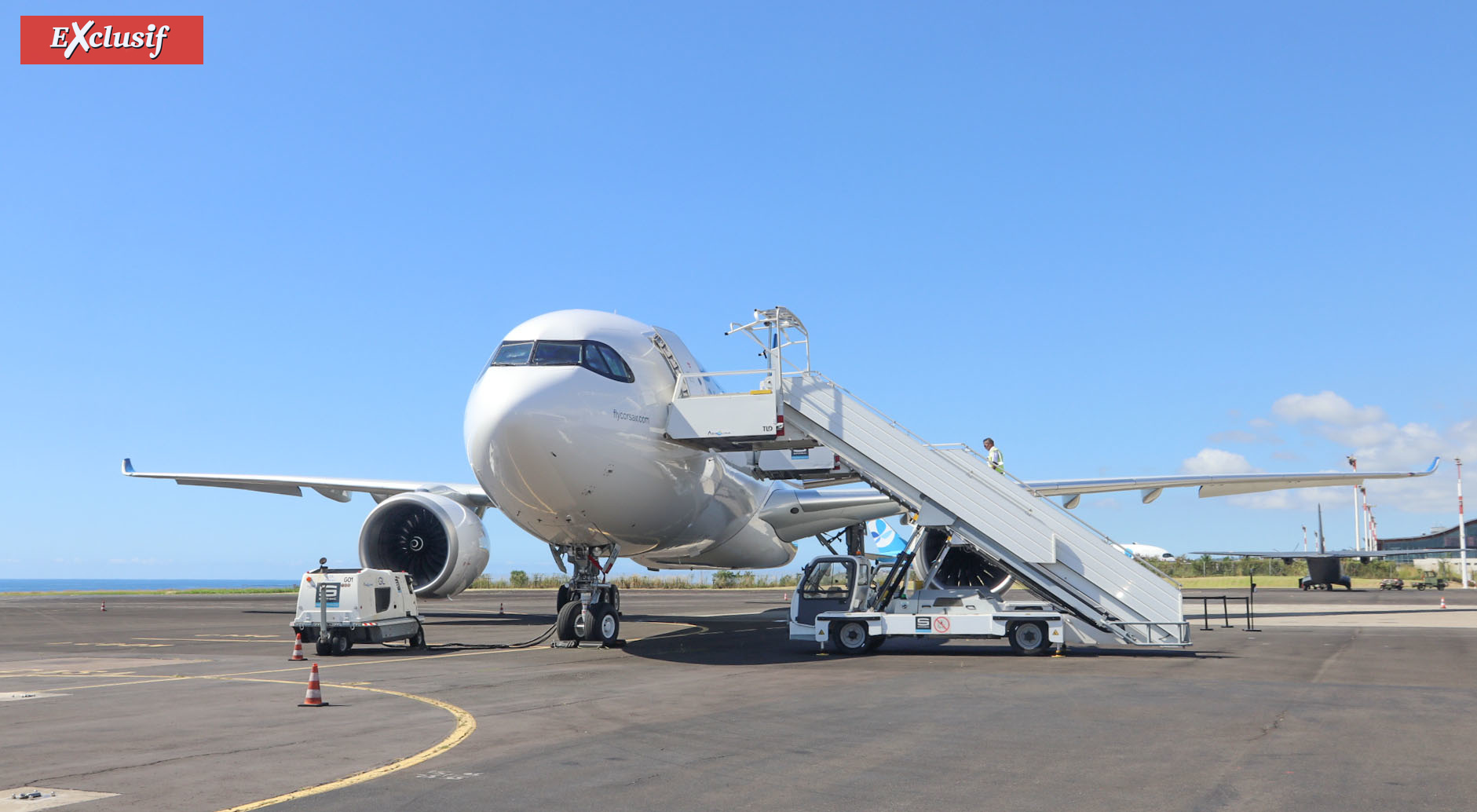 L'A330neo sur le parking du DA 181