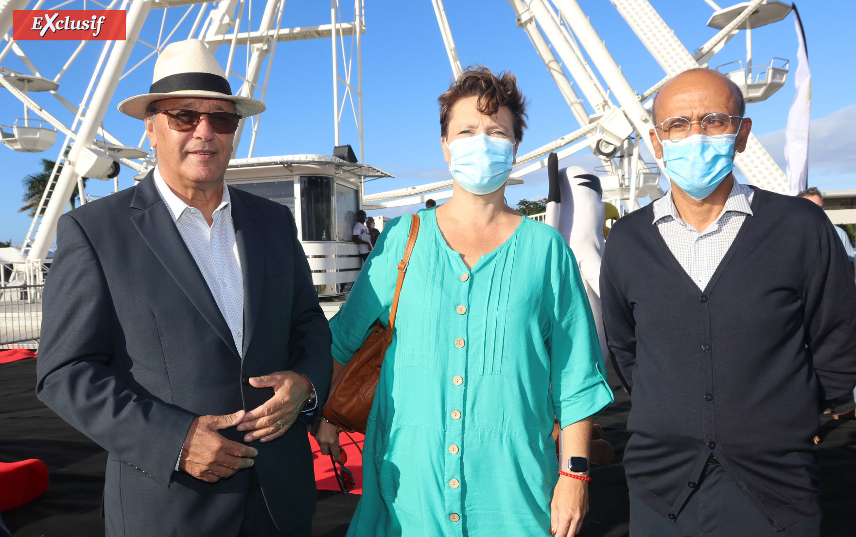 Maurice et Nadine Gironcel, et Philippe Naillet