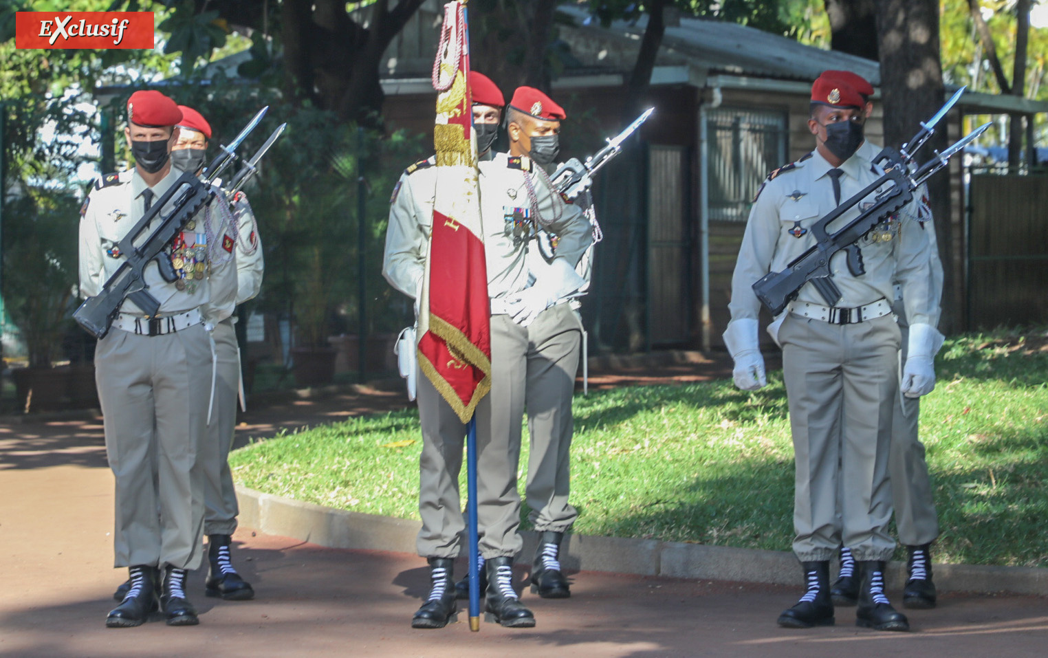 Cérémonie du 14 juillet au Jardin de l'Etat: photos