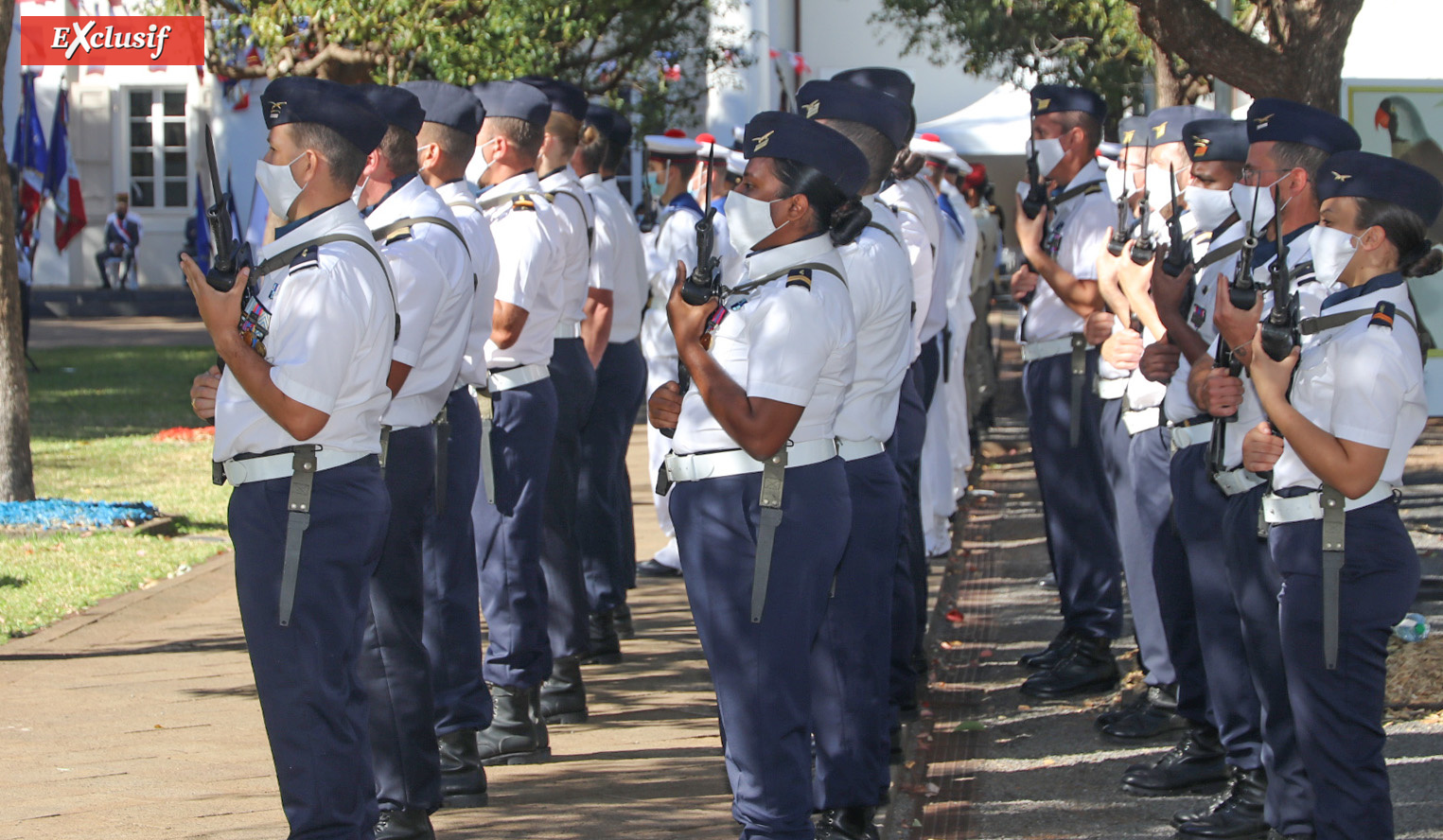 Cérémonie du 14 juillet au Jardin de l'Etat: photos