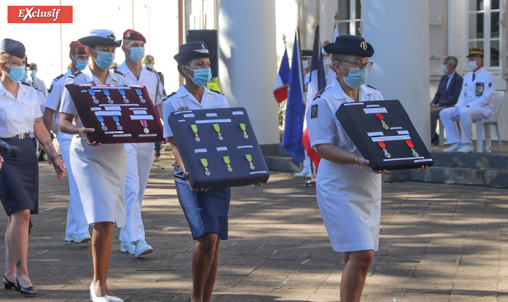 Cérémonie du 14 juillet au Jardin de l'Etat: photos