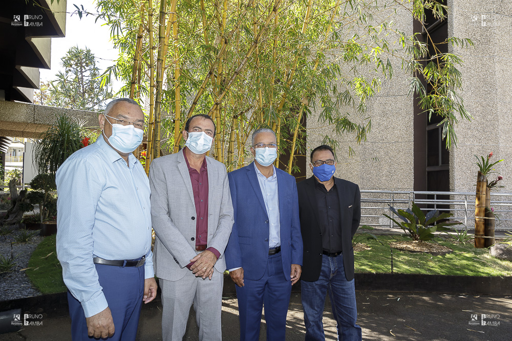 Bernard Picardo, Frédéric Vienne, Cyrille Melchior, et Ibrahim Patel, ensemble pour soutenir les entreprises