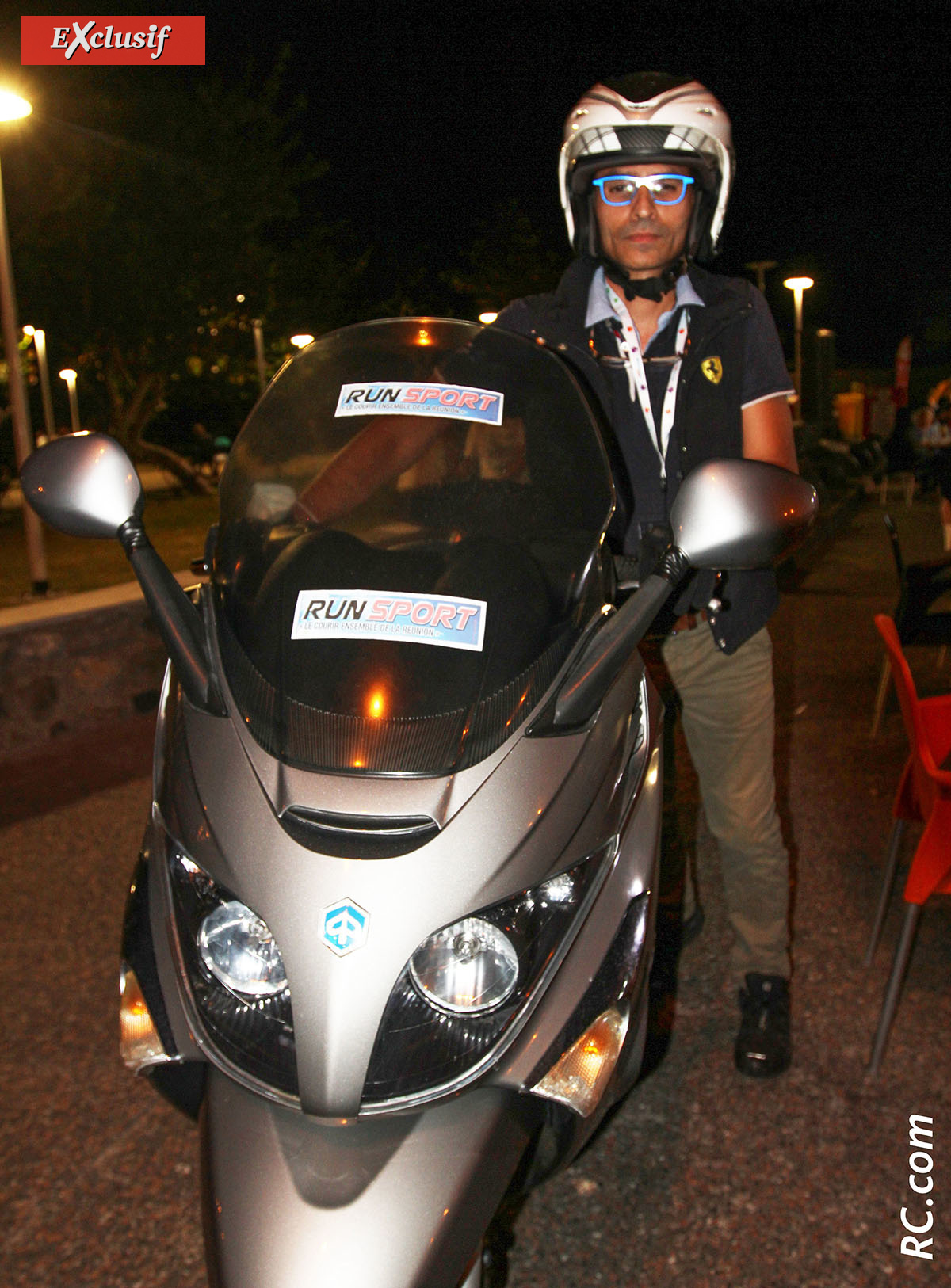 Didier Payet, notre pilote moto pour les photos