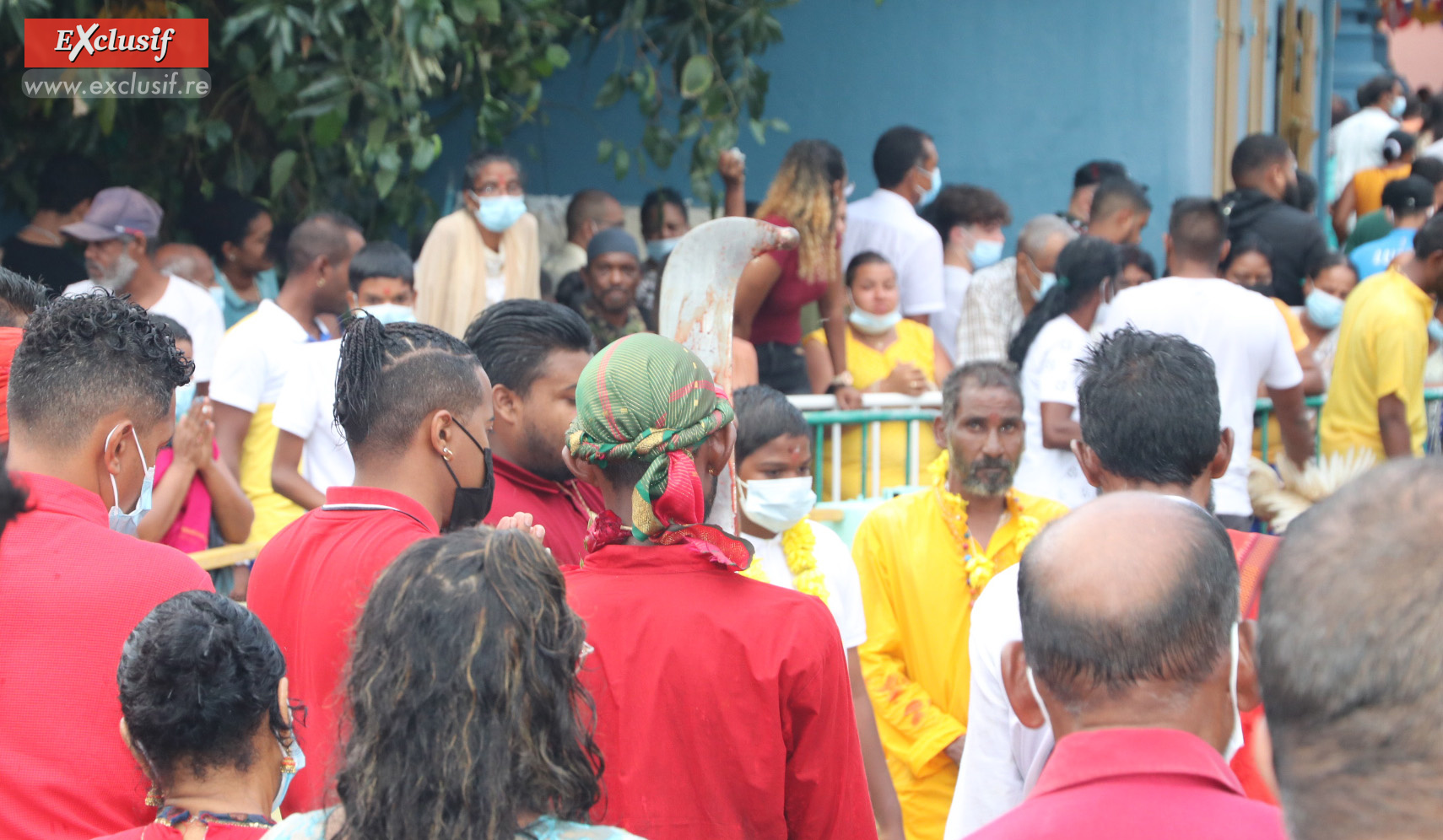 Marche sur le feu au temple tamoul du Chaudron: photos