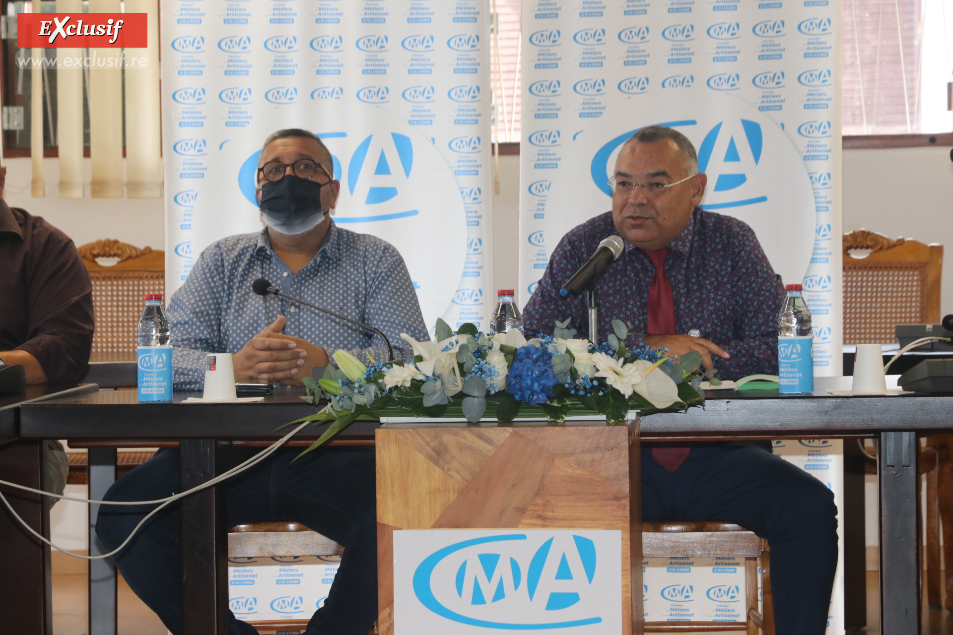 Haroun Gany, vice-président, et Bernard Picardo, président de la CMAR