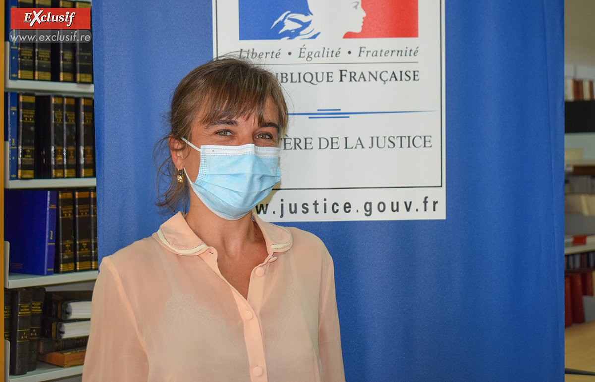 Aurélie Police, nouvelle conseillère à la Chambre sociale de la cour d'appel de Saint-Denis, juste avant elle était vice-présidente au tribunal de Paris