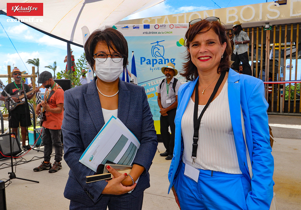 Régine Pam, secrétaire générale de Préfecture, et Rosita Hoarau, DGS de la Cinor