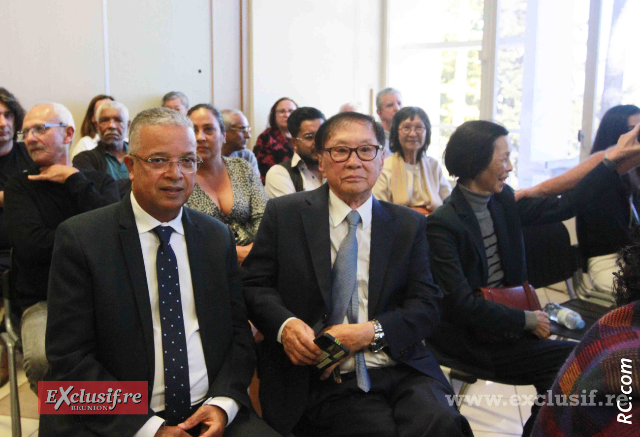 Cyrille Melchior, président du Conseil départemental, et André Thien Ah Koon