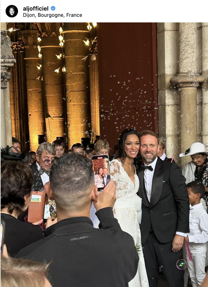 Cindy et Sylvain Camos, photo publiée par Alexia Laroche-Joubert sur Instagram